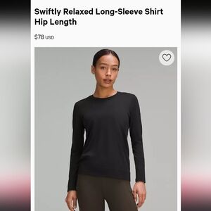Lululemon Black Long Sleeve Top
